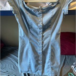 Jean short dress